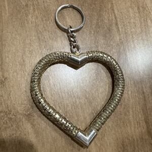 Vintage Whiting & Davis Snake Mesh Heart Key Chain